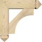 Ekena Millwork Westlake Arts and Crafts Rough Sawn Bracket w/ Offset Brace, Douglas Fir, 6"W x 20"D x 20"H BKT0604X20X20WTL03RDF - alternate 4